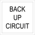 Back Up Circuit - White and Black