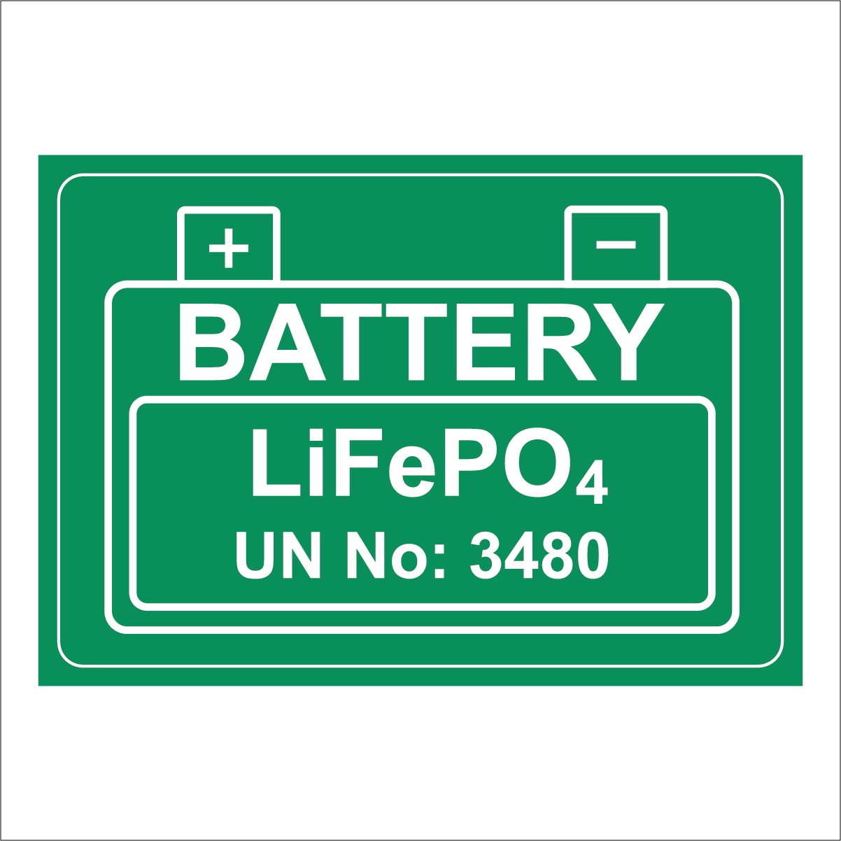 Battery Chemistry LIFePO4 3480