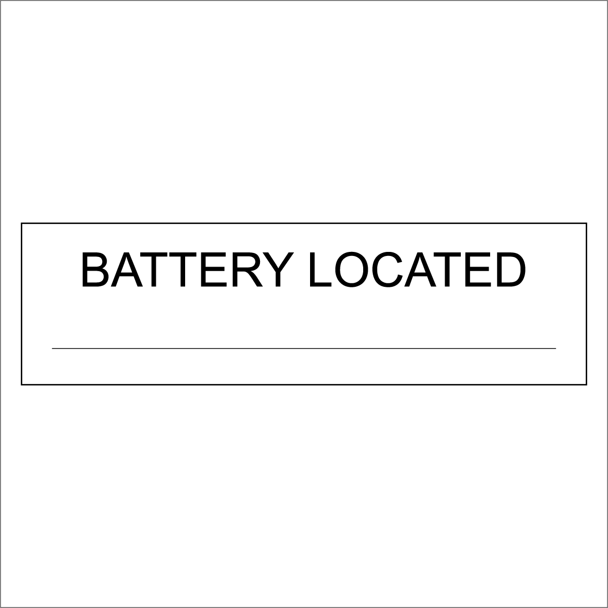 Battery Located