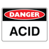 Danger - Acid Sign