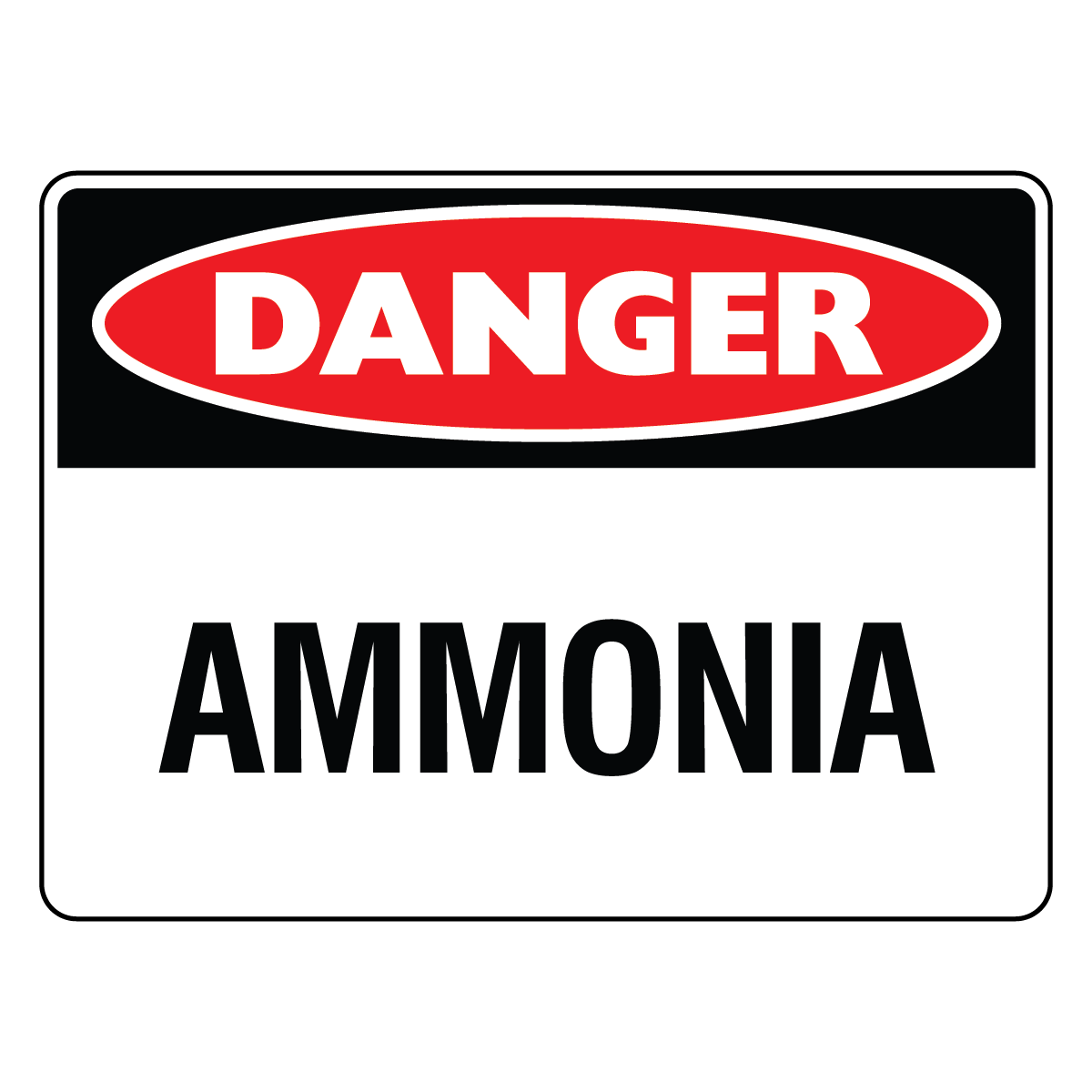 Danger - Ammonia Sign