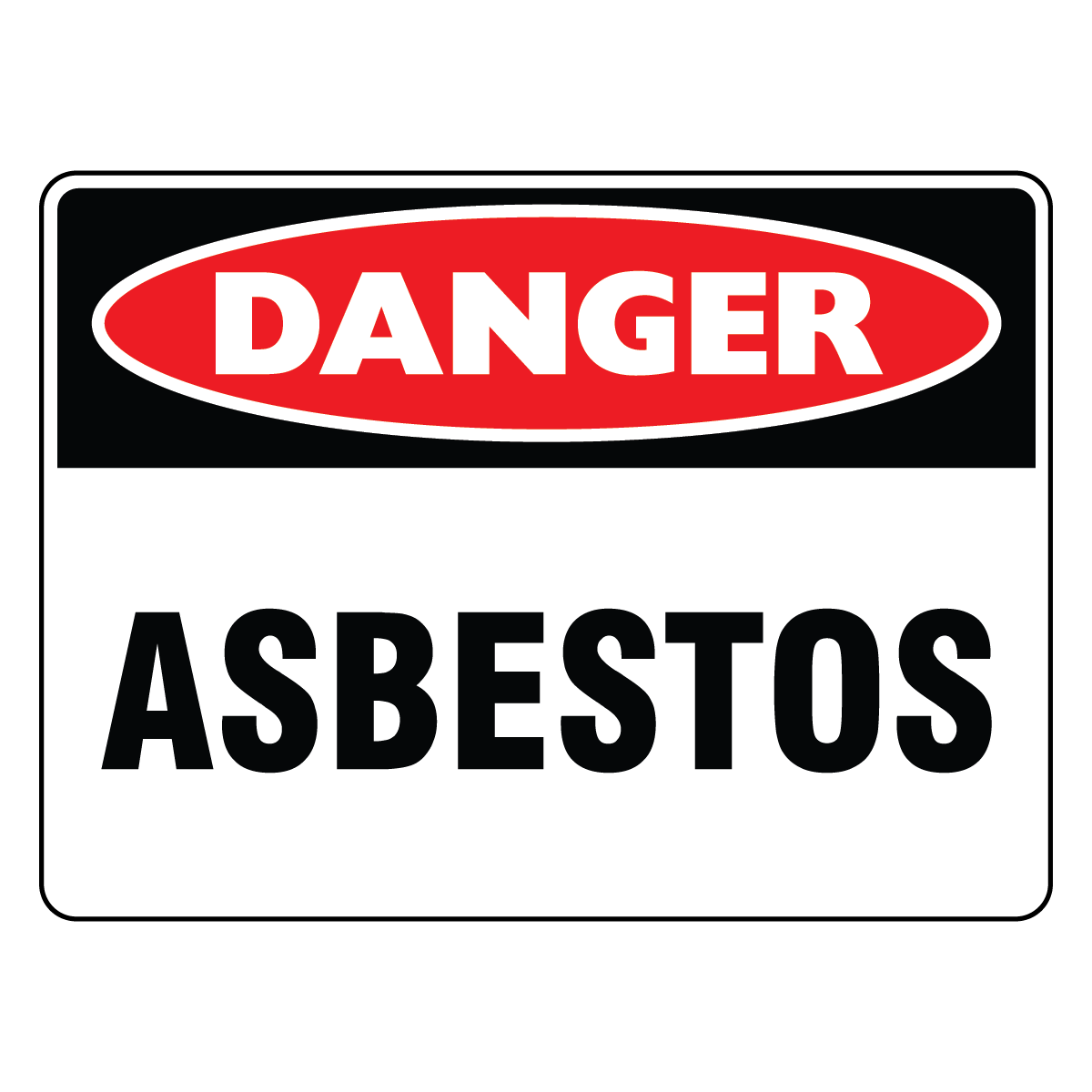 Danger - Asbestos Sign