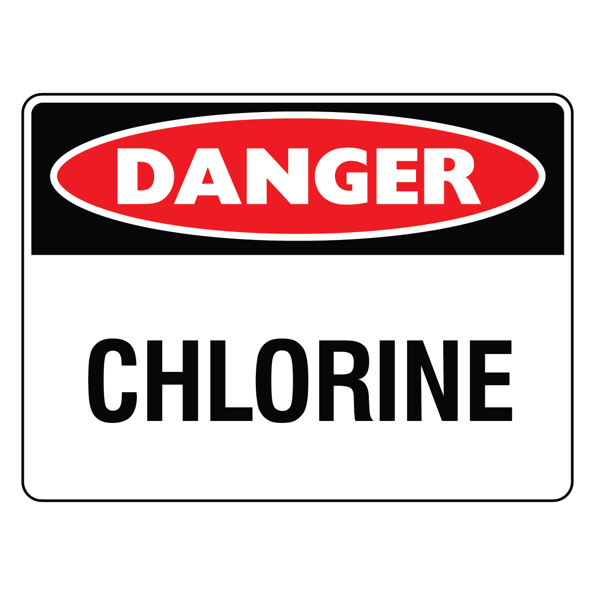 Danger - Chlorine Sign