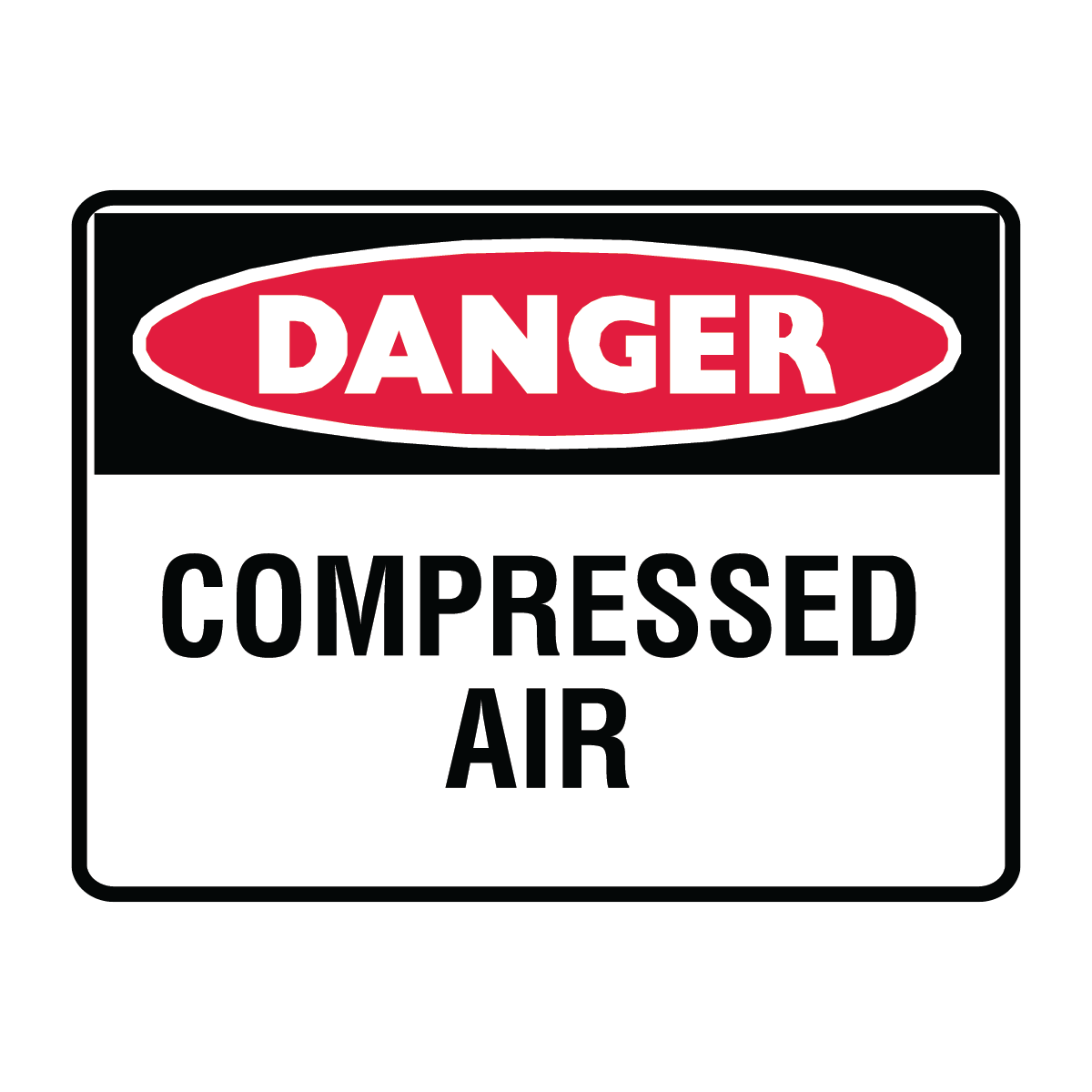 Danger - Compressed Air Sign