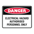 Danger - Electrical Hazard Sign