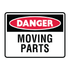 Danger - Moving Parts Sign