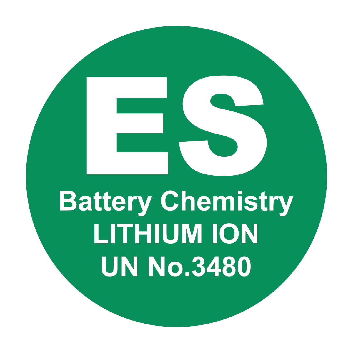 ES Battery Chemistry Lithium Ion Phosphate UN 3480