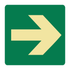 Exit & Evacuation - Diagonal Arrow Sign