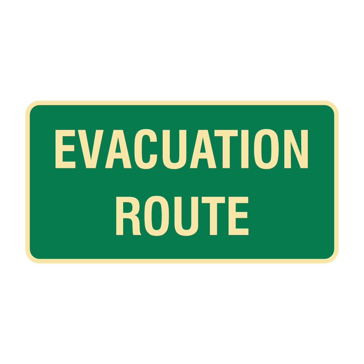 Exit & Evacuation - Evacuation Route Sign