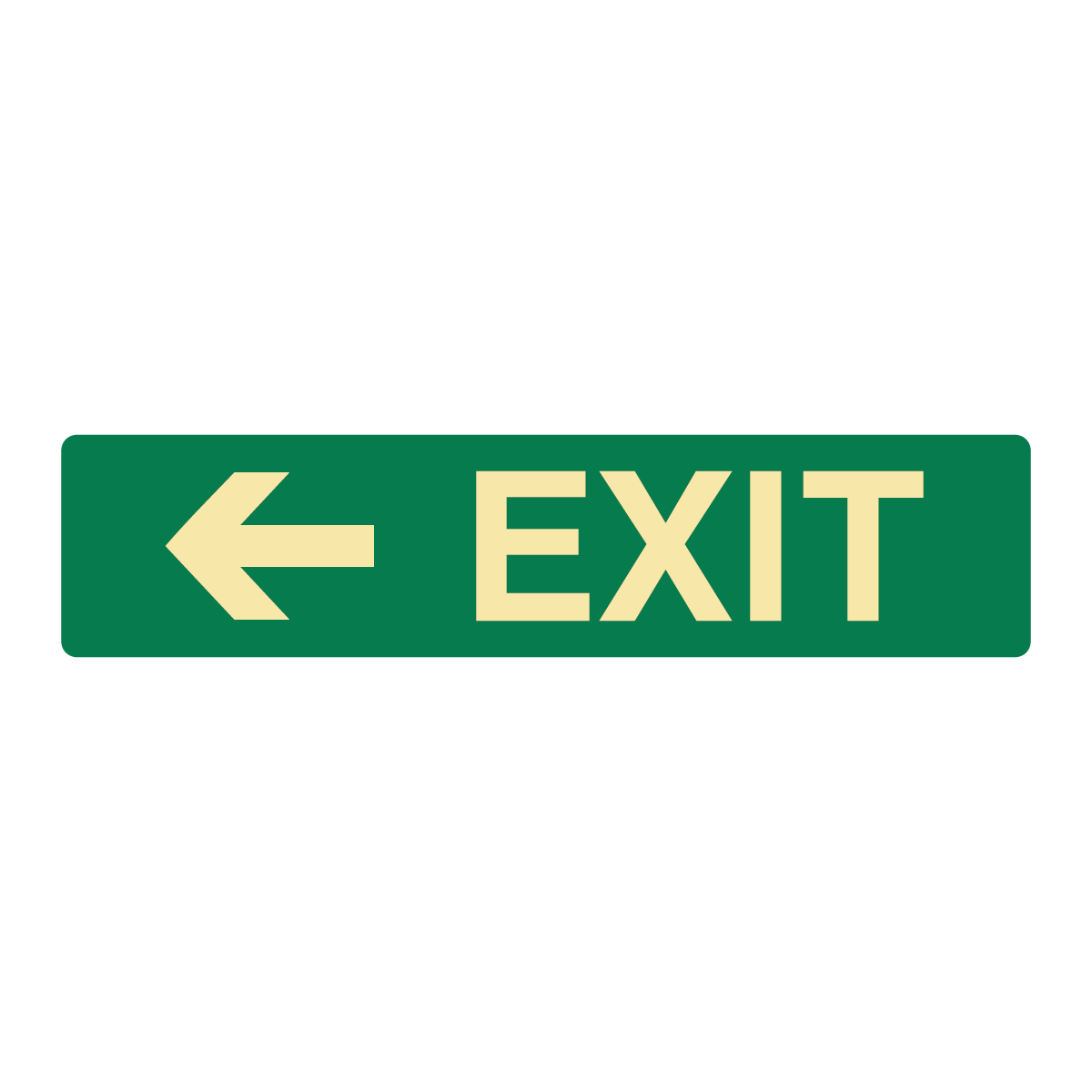 Exit & Evacuation - Exit Left Arrow narrow Sign