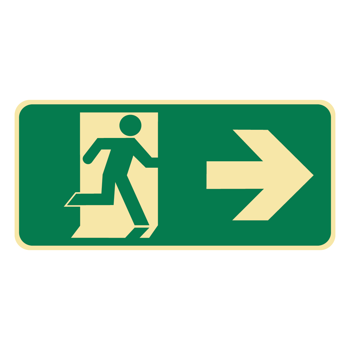 Exit & Evacuation - Exit Symbol Right Arrow Sign