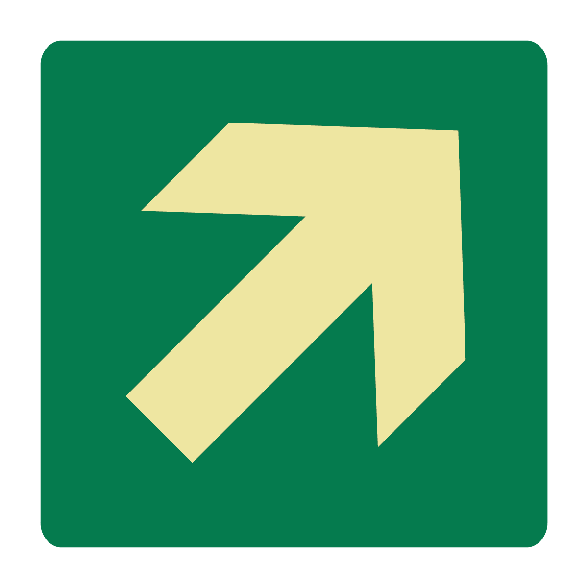 Exit & Evacuation - Horizontal Arrow Sign