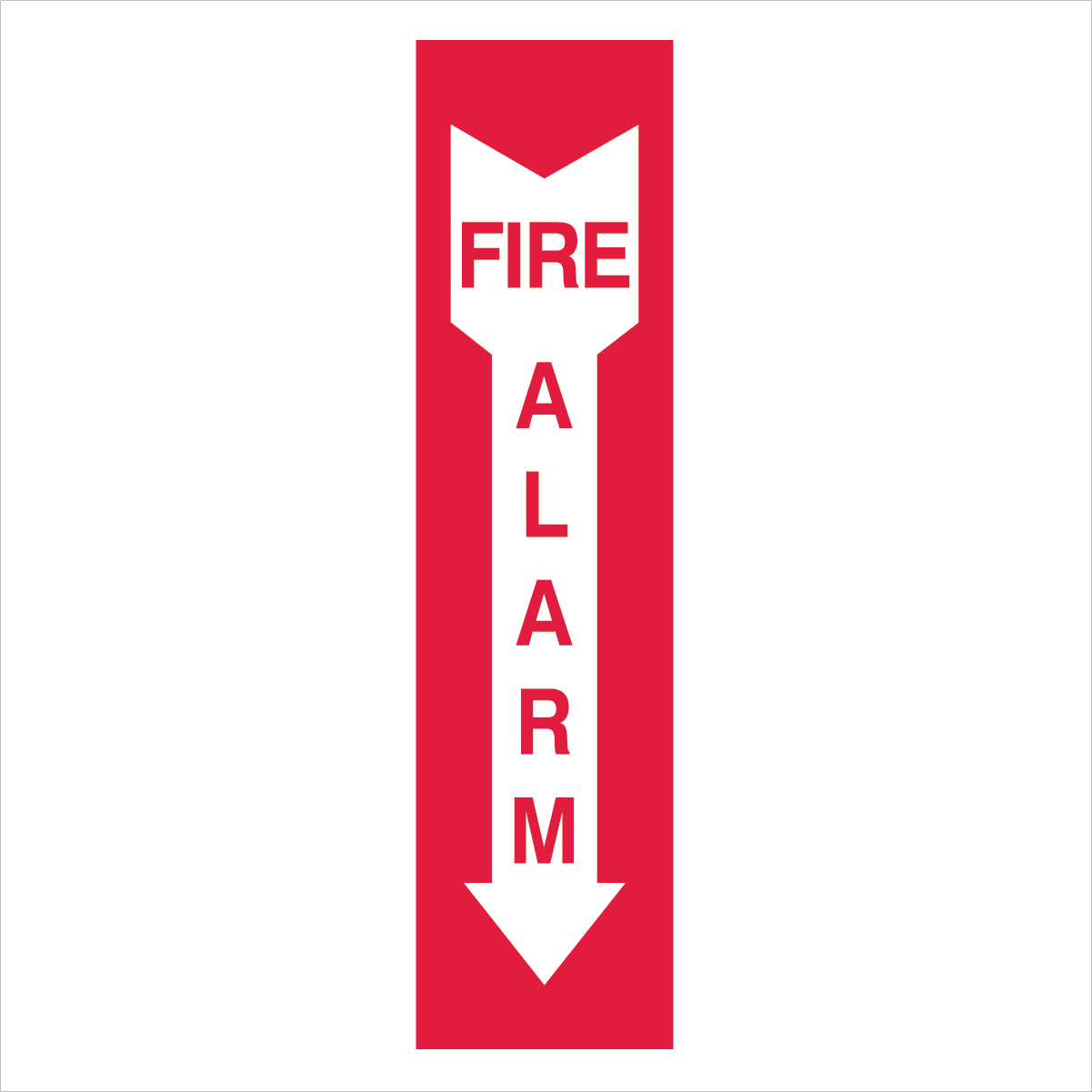 Fire Safety Equipment - Fire Alarm Arrow Sign