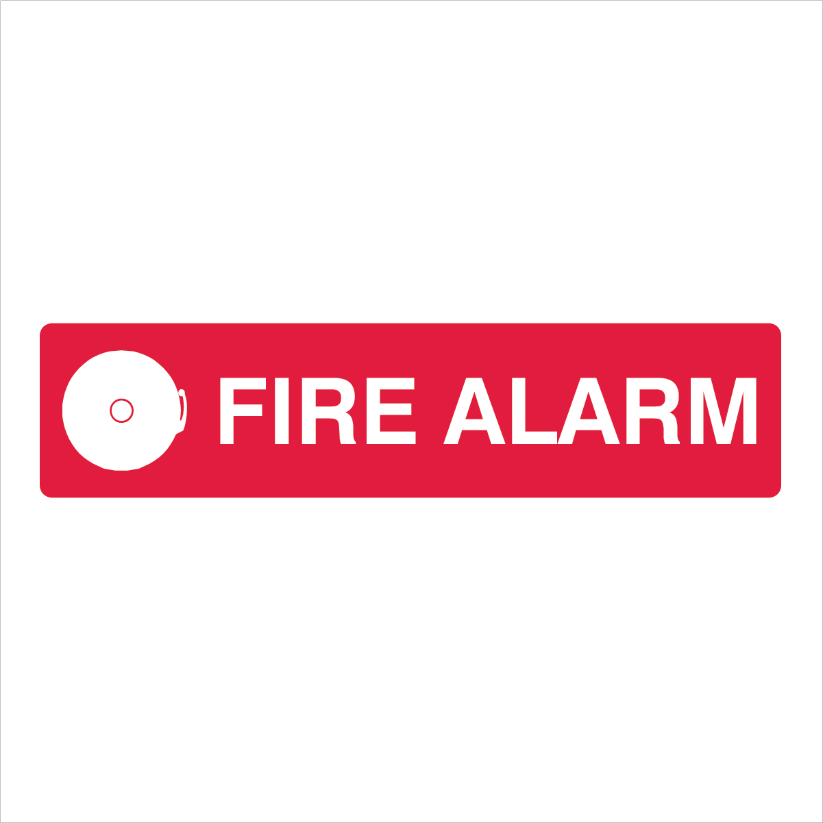 Fire Safety Equipment - Fire Alarm narrow Sign