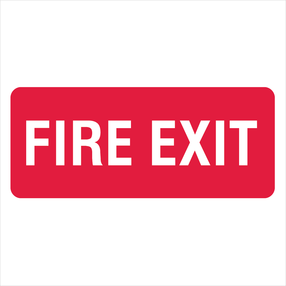 Fire Safety Equipment - Fire Exit narrow Sign