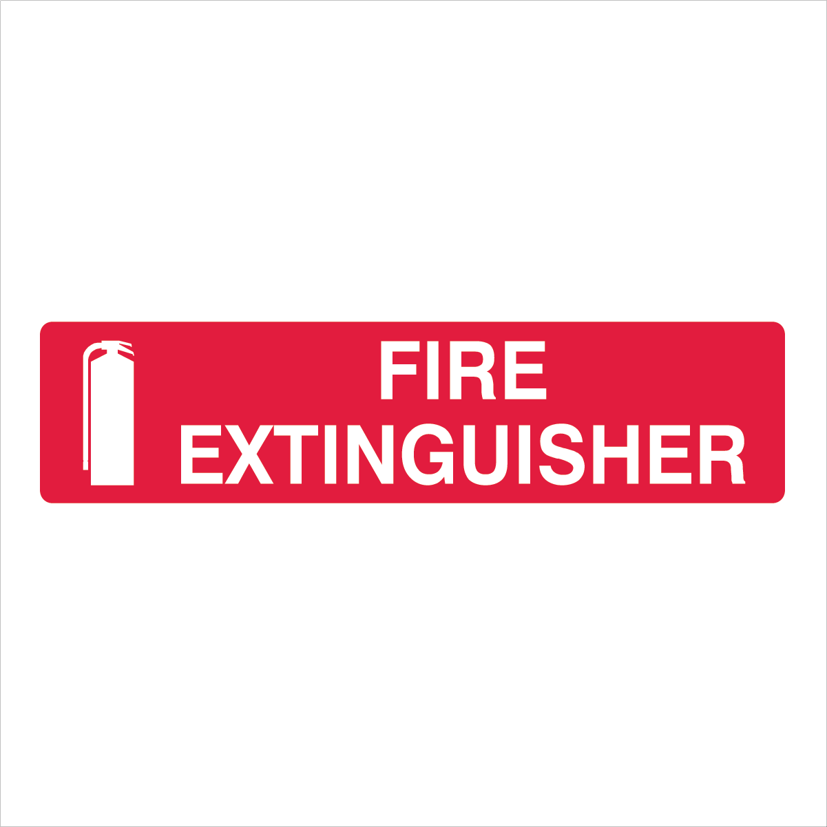 Fire Safety Equipment - Fire Extinguisher narrow Sign