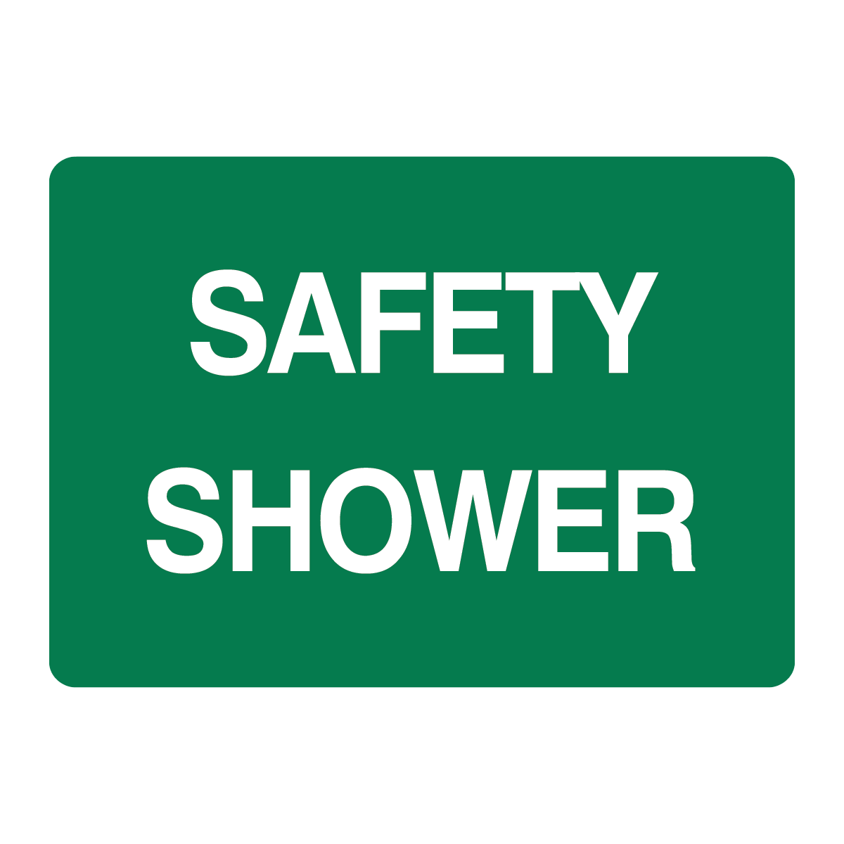 First Aid And Emergency - Safety Shower Sign