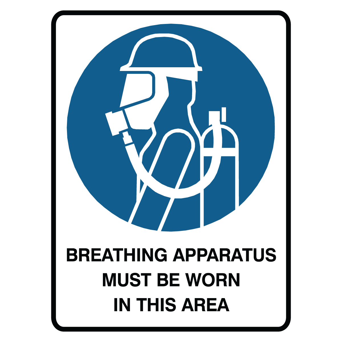 Mandatory - Breathing Apparatus Area Sign