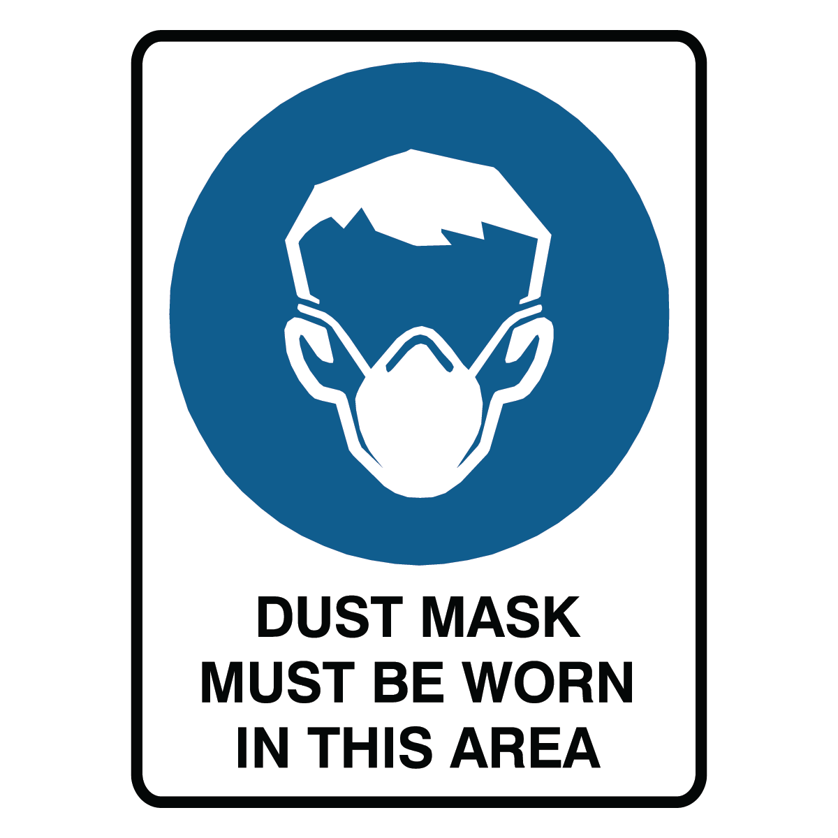 Mandatory - Dust Mask Area Sign