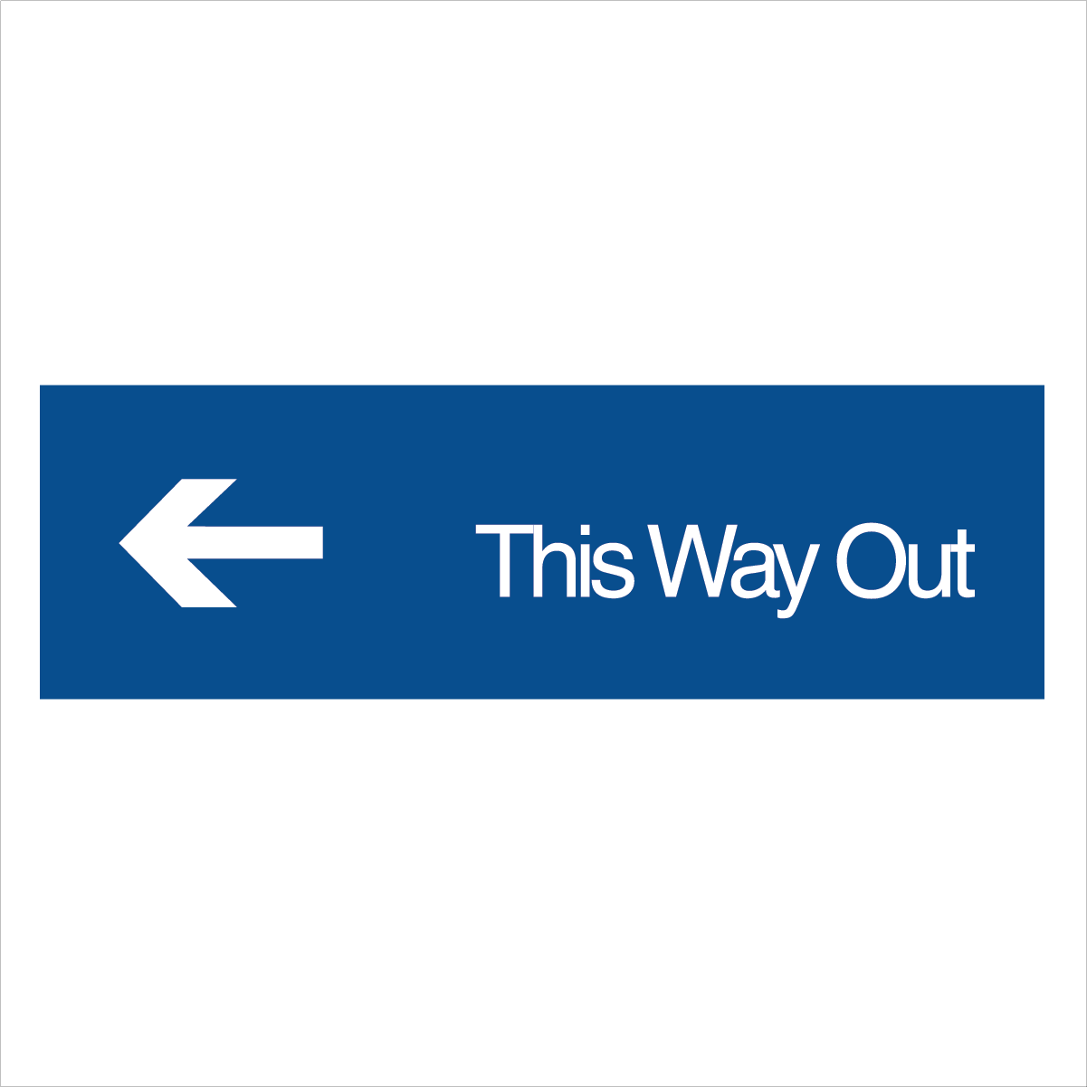 Office - This Way Out Right Arrow Sign