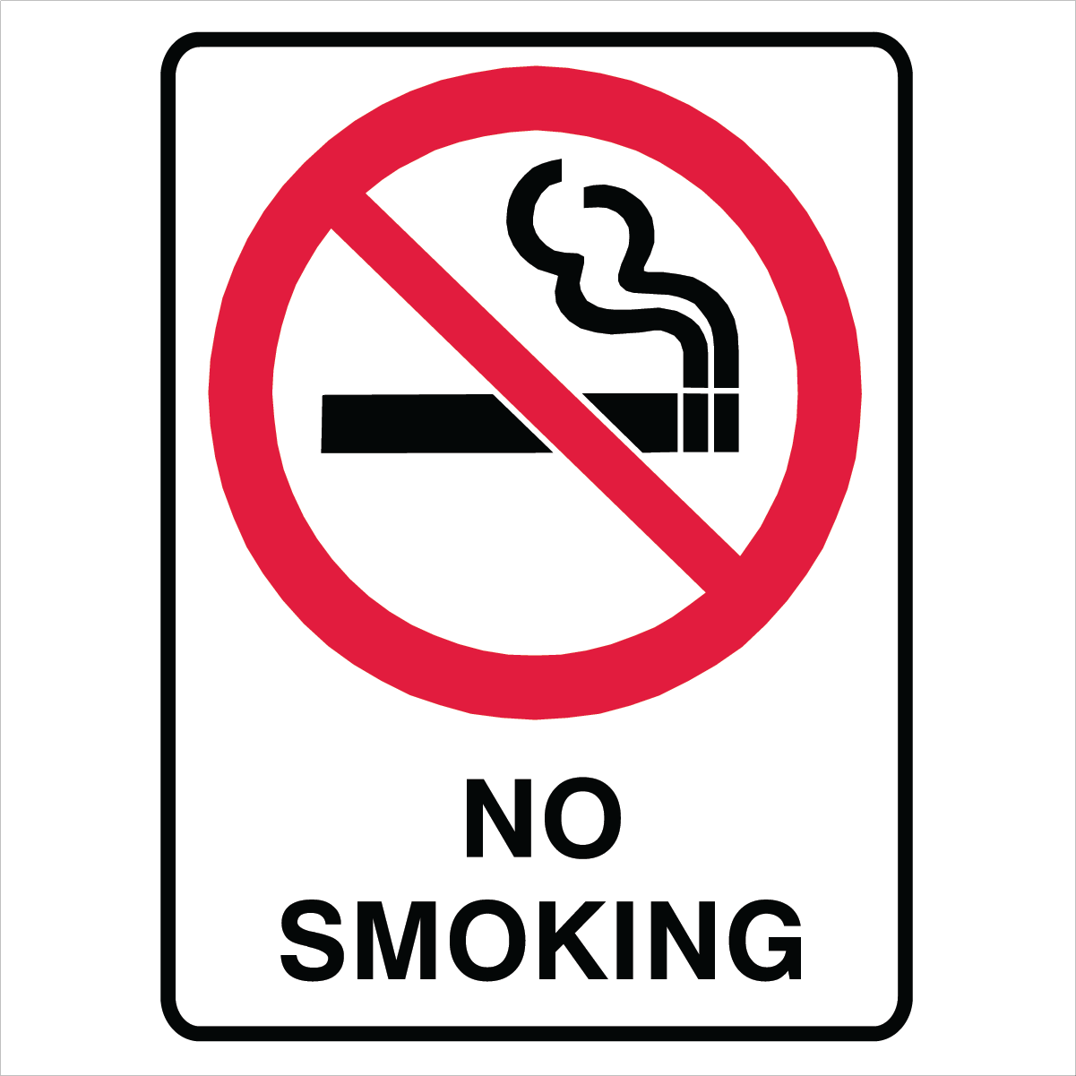 Prohibition - No Smoking Sign