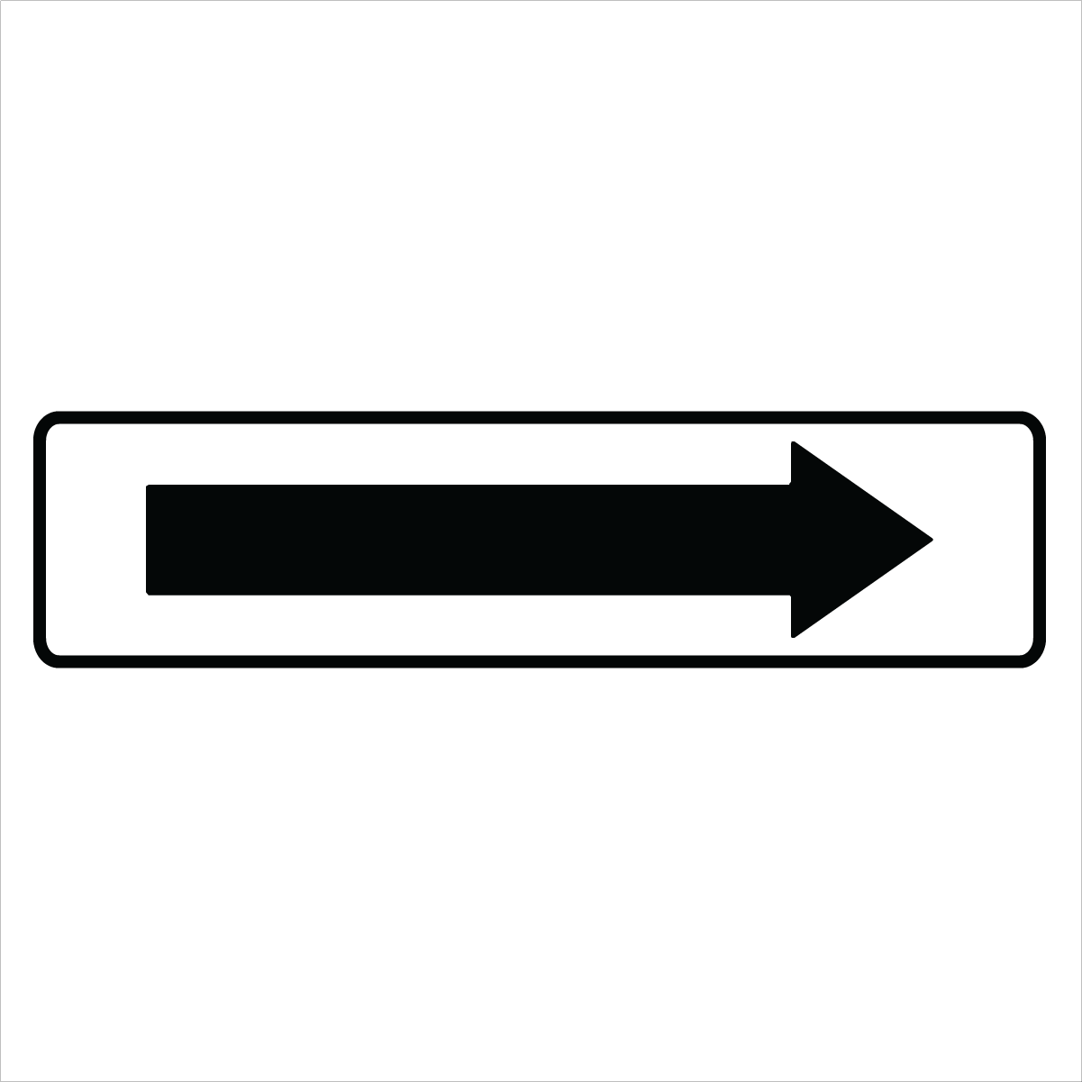 Property - Black Arrow White Background narrow Sign