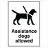 Public Area - Assistance Dogs Allowed Sign