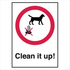 Public Area - Clean It Up Sign