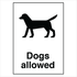 Public Area - Dogs Allowed Sign