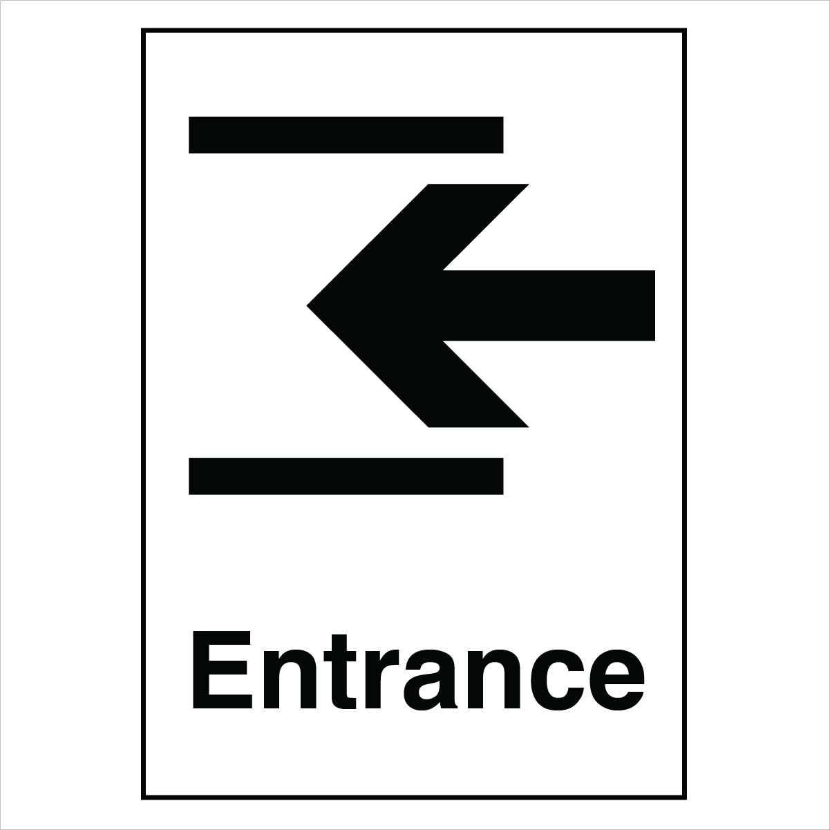 Public Area - Entrance Right Arrow Sign