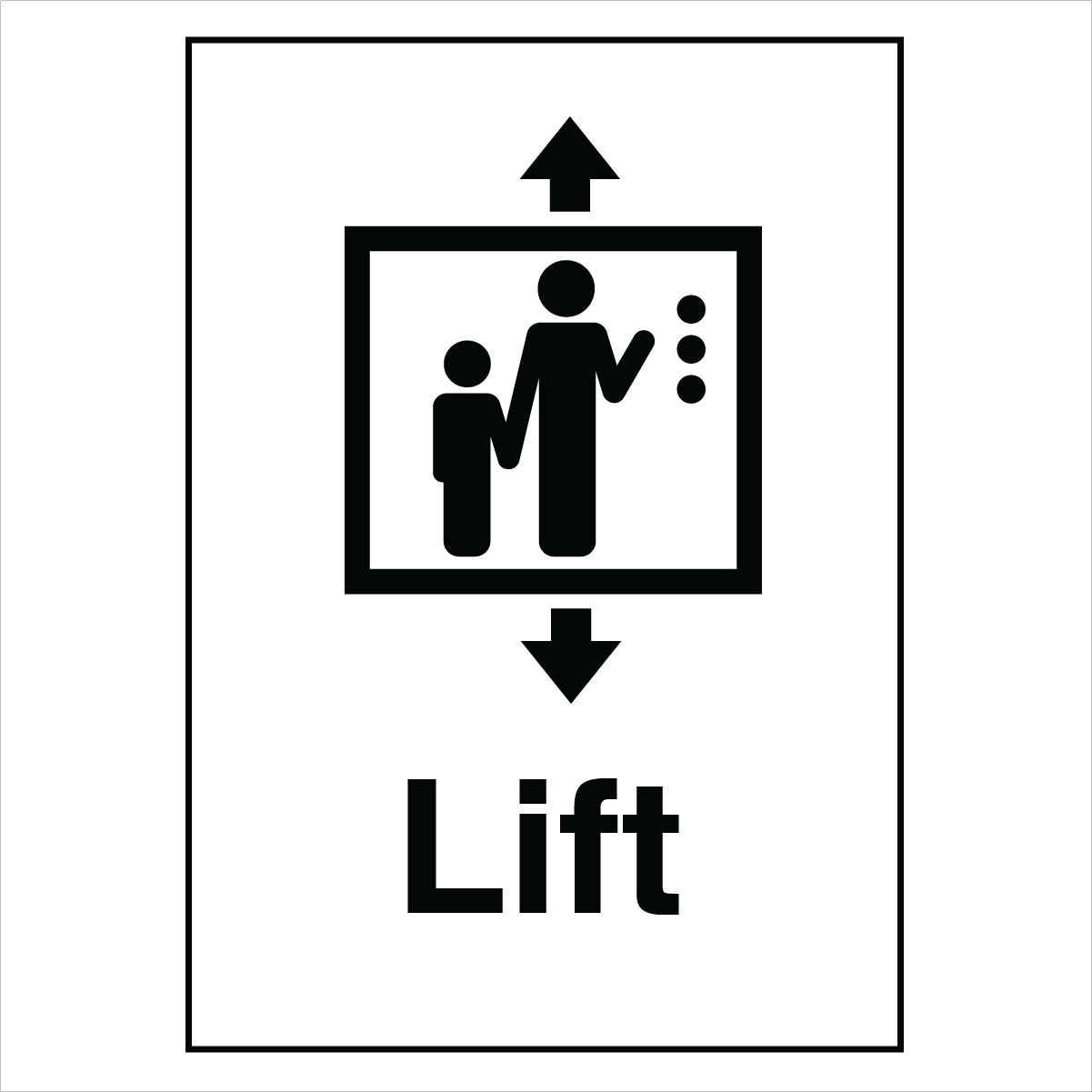 Public Area - Lift Sign