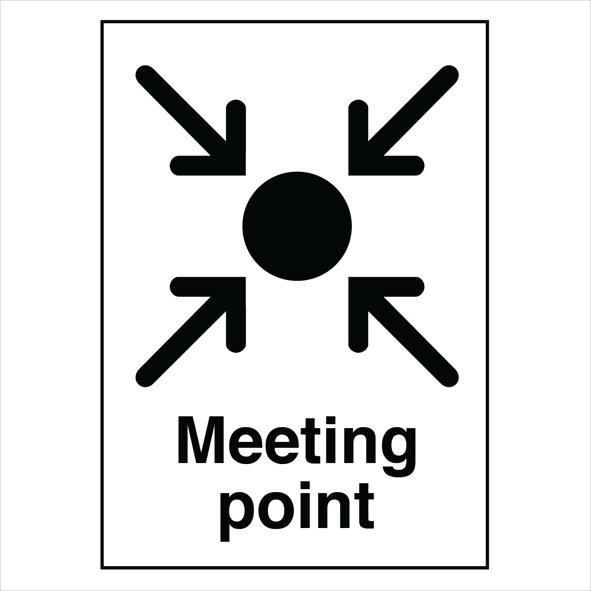 Public Area - Meeting Point Sign