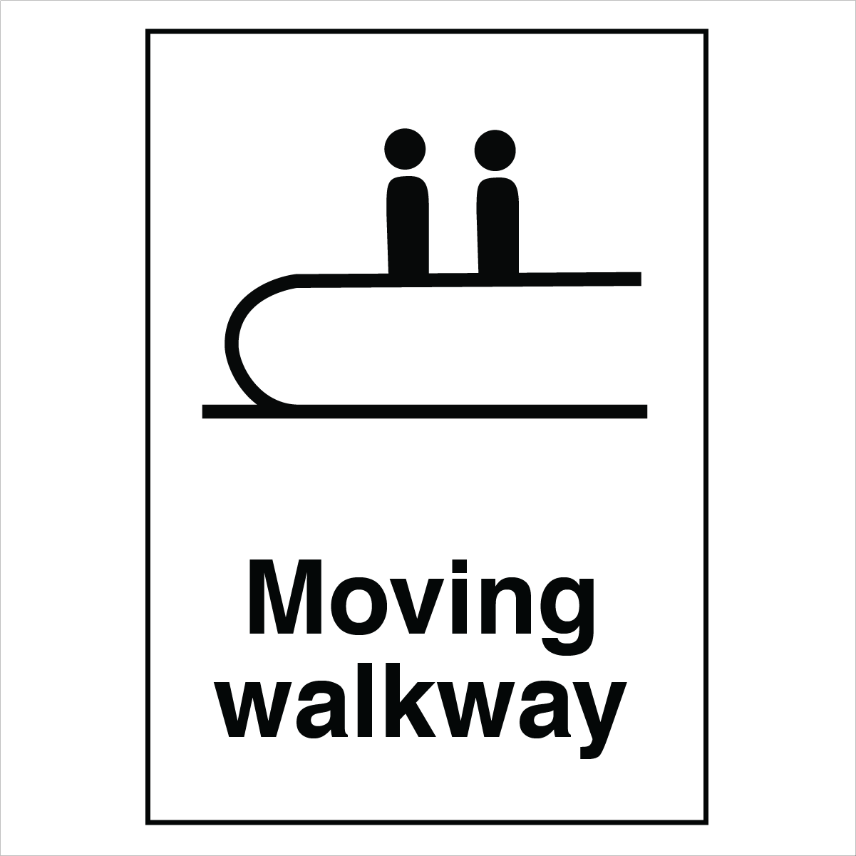 Public Area - Moving Walkway Sign