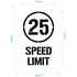 25kph Speed Limit Stencil