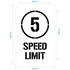 5kph Speed Limit Stencil