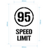 95kph Speed Limit Stencil