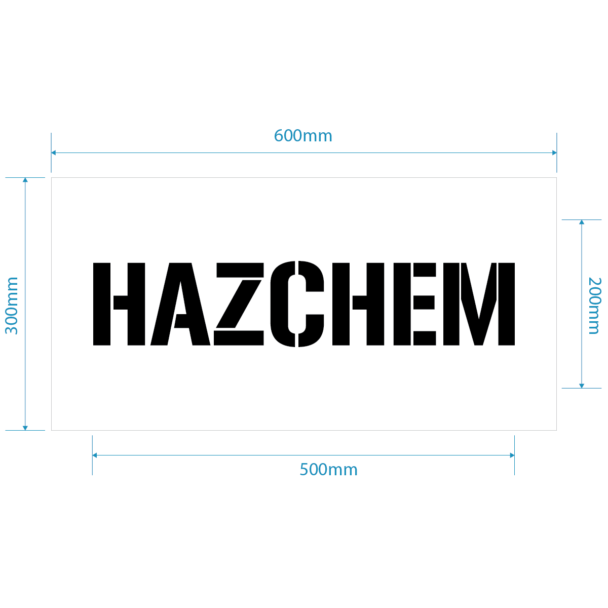 Hazchem Stencil