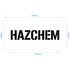 Hazchem Stencil