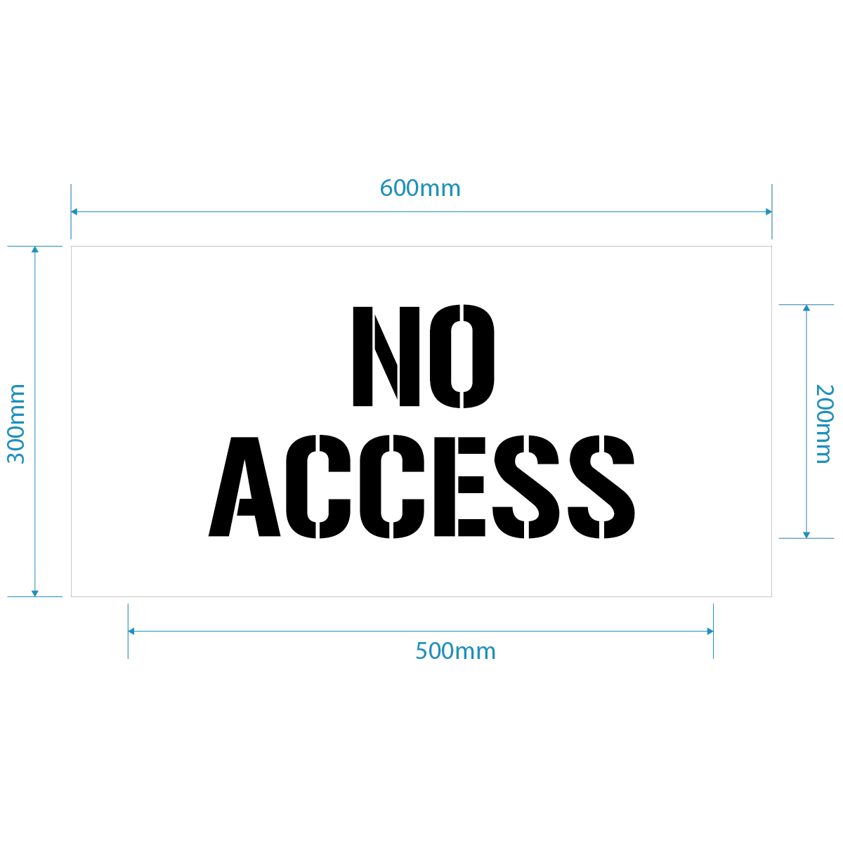 No Access Stencil