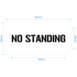 No Standing Stencil