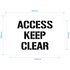 Access Keep Clear Stencil