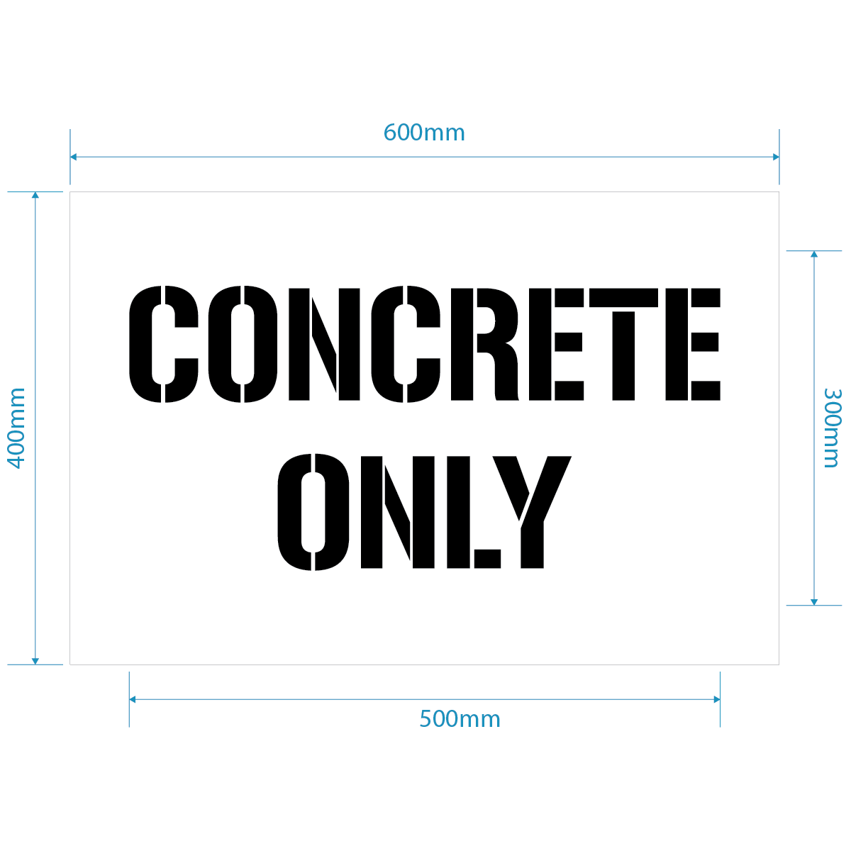 Concrete Only Stencil