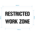 Restricted Work Zone Stencil