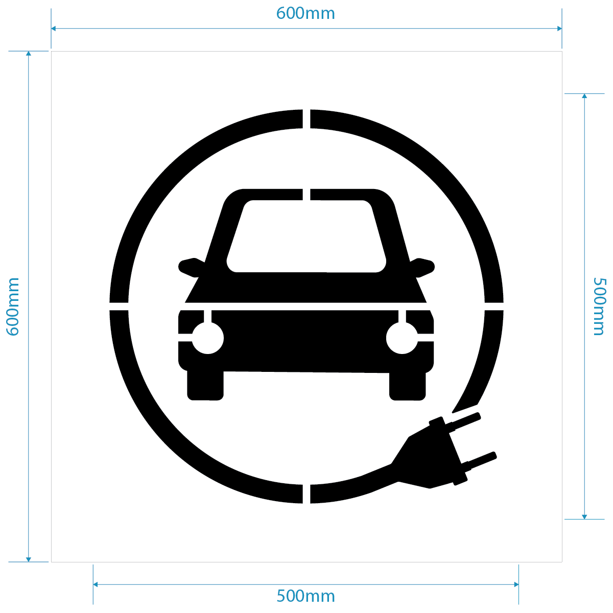 EV Charging Stencil