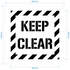 Keep Clear Stencil