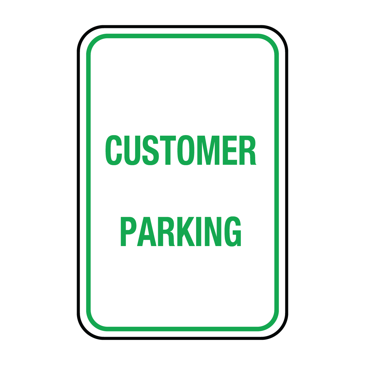 Traffic And Parking - Customer Parking Sign