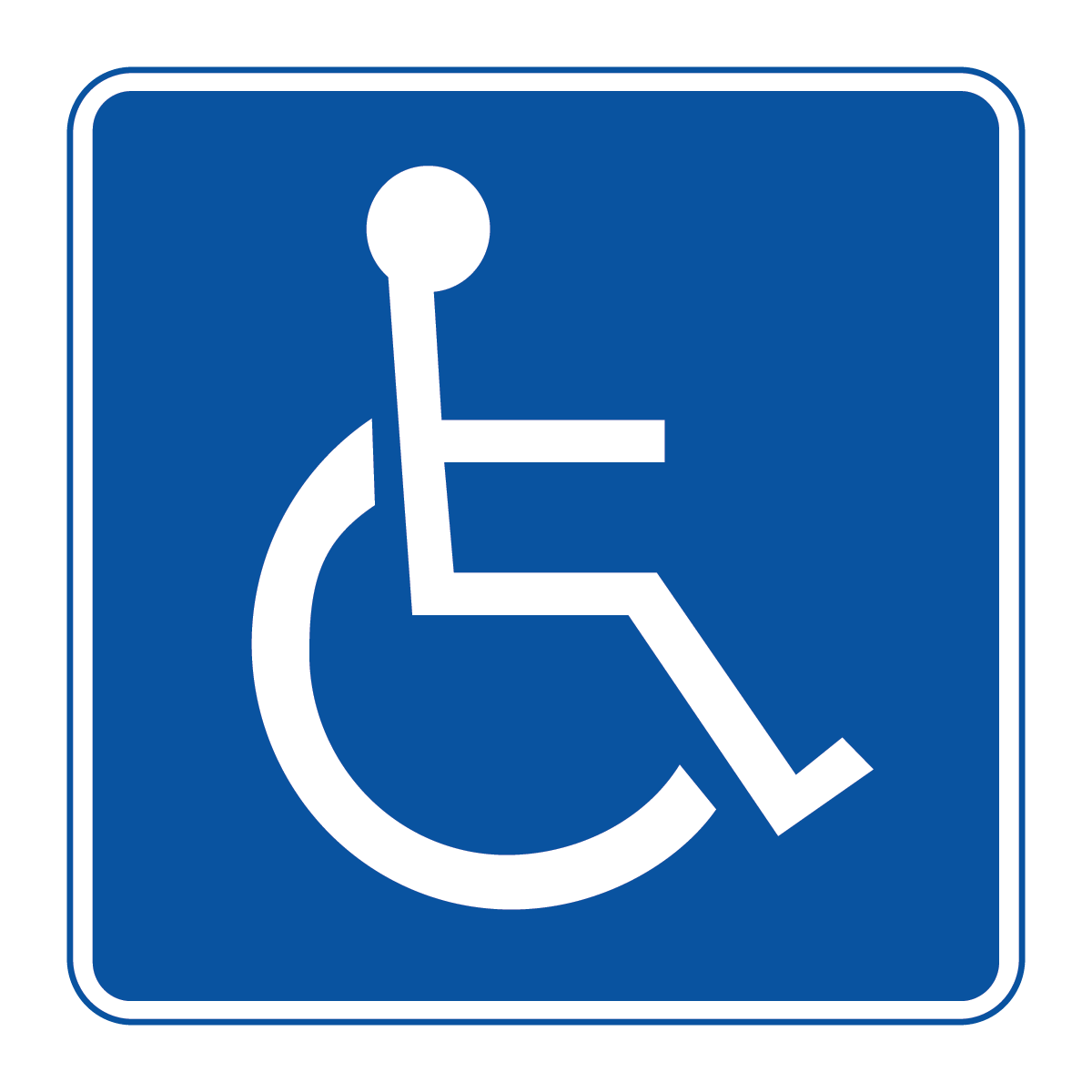 Traffic And Parking - Wheelchair Symbol Sign