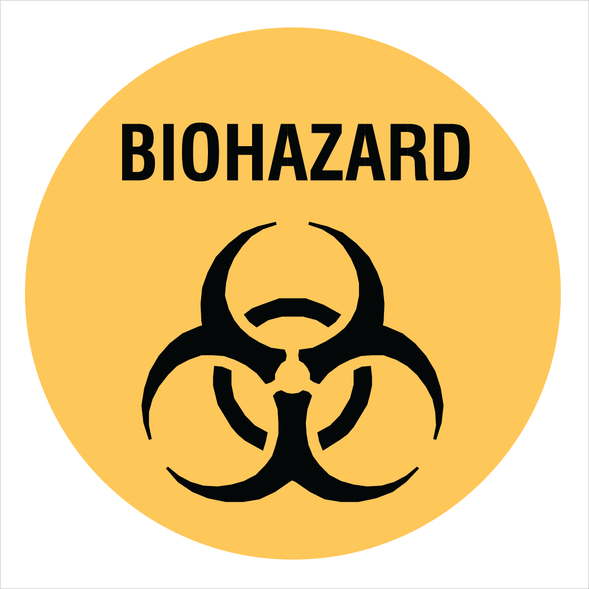 Warehouse And Floor  - Biohazard Stickers