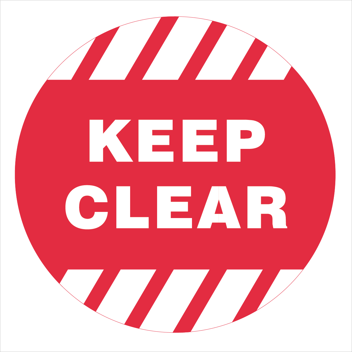 Warehouse And Floor  - Keep Clear Stickers