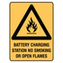 Warning - Battery Charging Sign